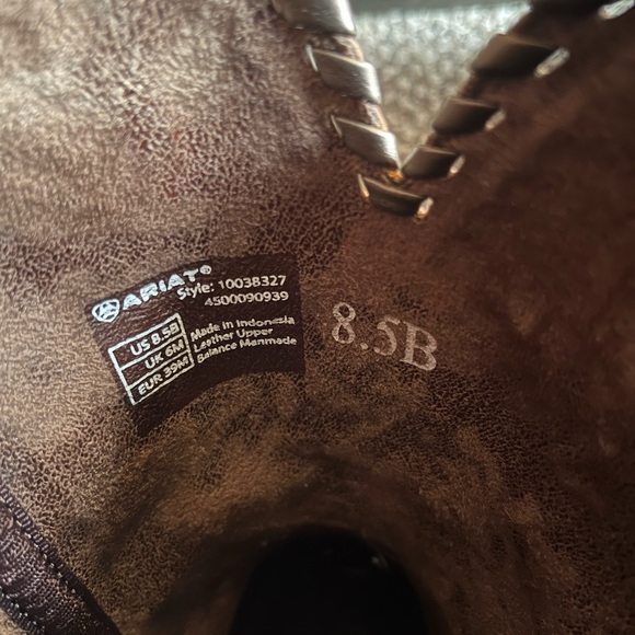 Ariat Women’s Round Up Skyler Canyon Tan Cowboy Boots - Picture 8 of 11